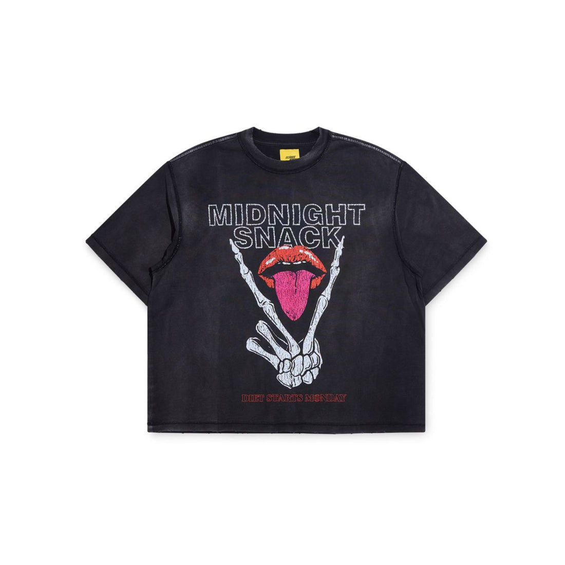 Diet Starts Monday Midnight Snack Tee - Washed Black