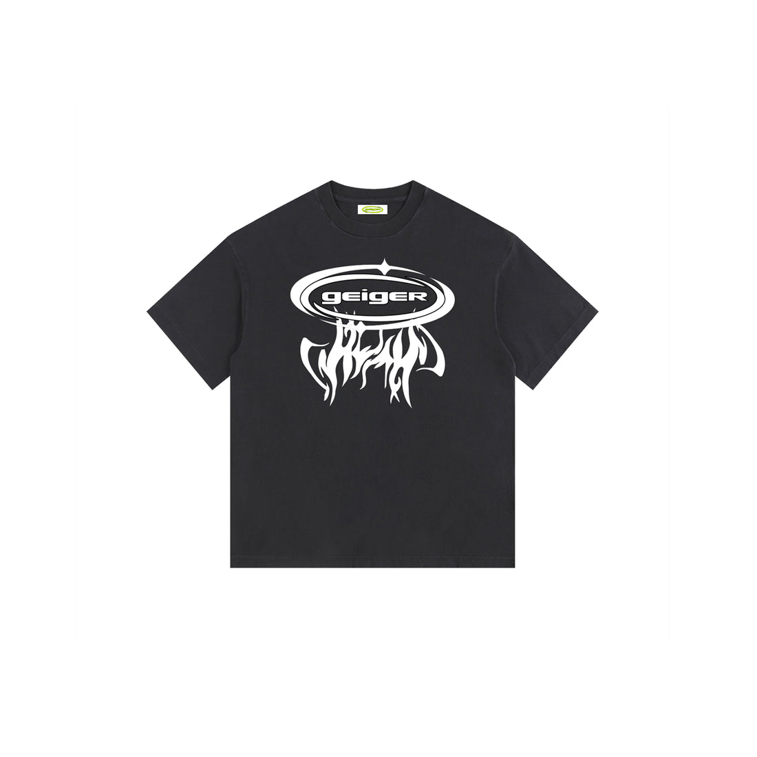 John Geiger "WHO THE HELL IS" T-SHIRT BLACK/WHITE