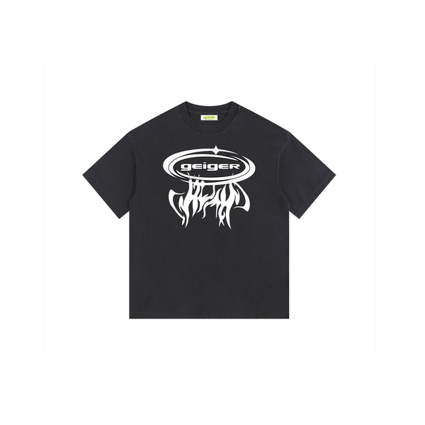 John Geiger "WHO THE HELL IS" T-SHIRT BLACK/WHITE