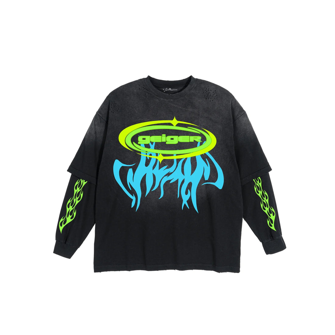 John Geiger DOUBLE OVAL GEIGER LOGO DOUBLE LONG SLEEVE