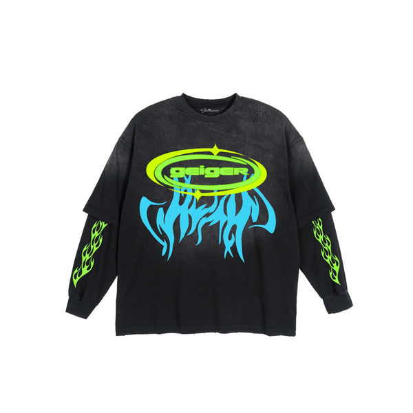 John Geiger DOUBLE OVAL GEIGER LOGO DOUBLE LONG SLEEVE