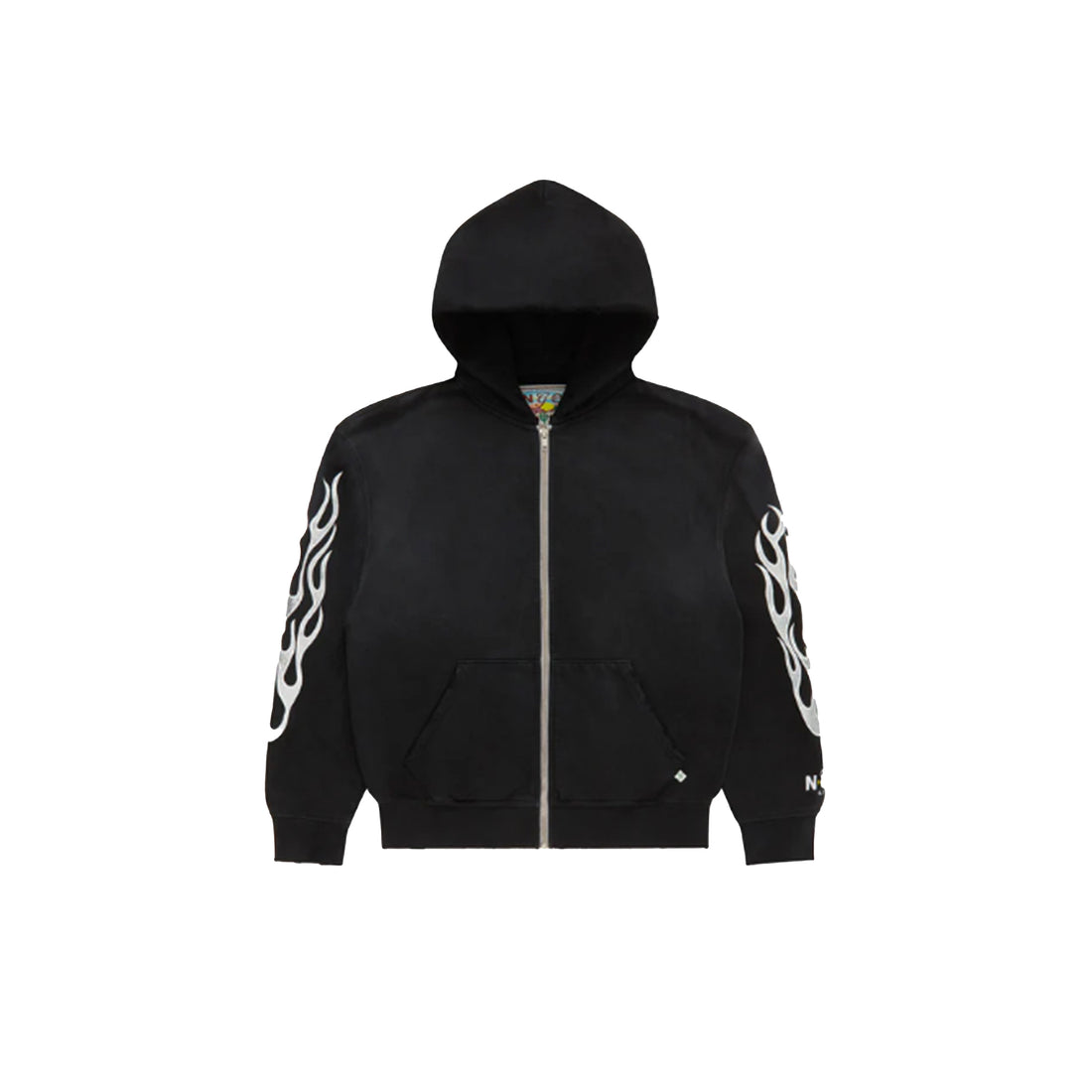 NGO METALLIC FLAME ZIP-UP HOODIE