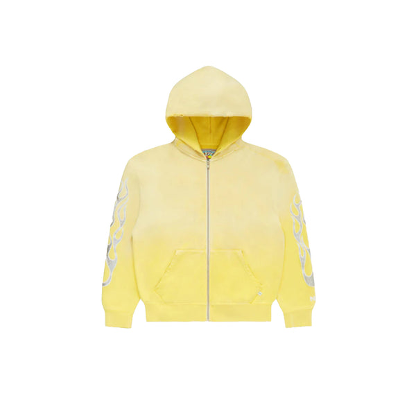 NGO METALLIC FLAME ZIP-UP HOODIE