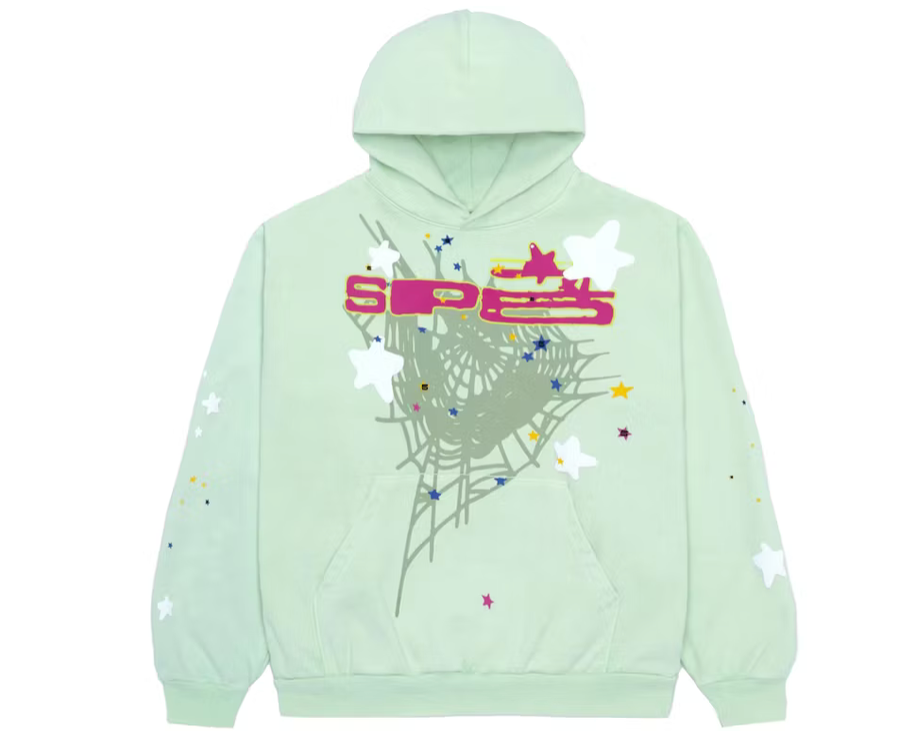 Sp5der SP5 Mint Hoodie