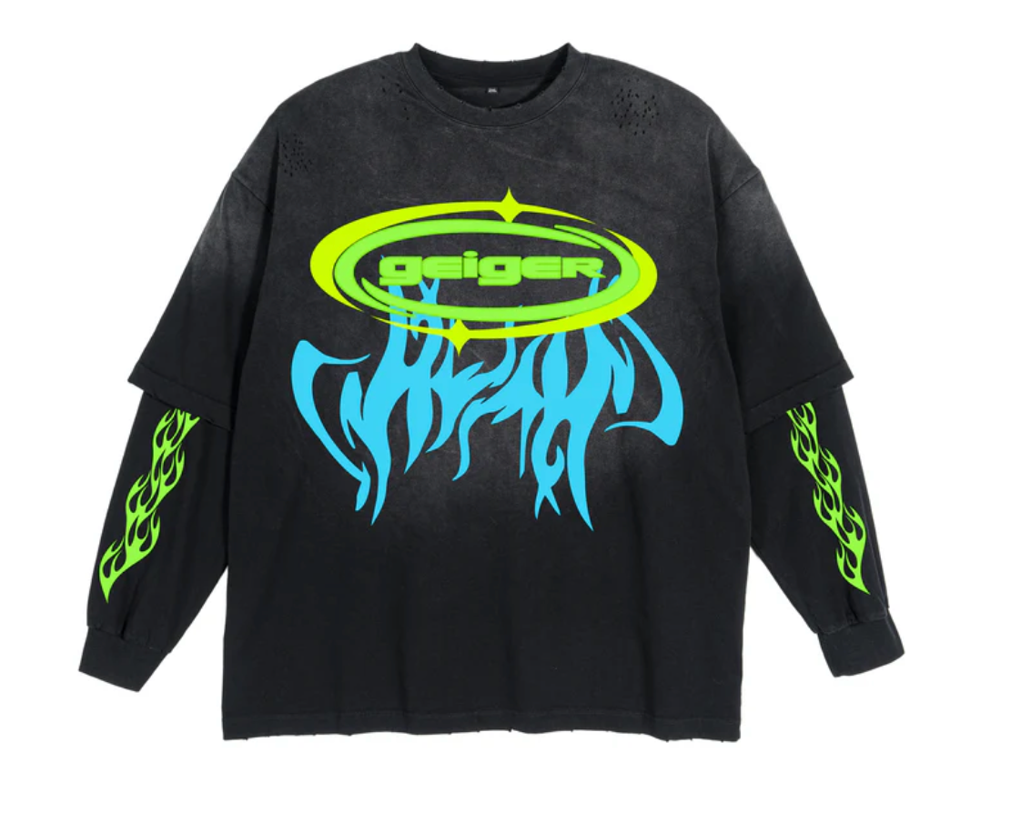 John Geiger DOUBLE OVAL GEIGER LOGO DOUBLE LONG SLEEVE