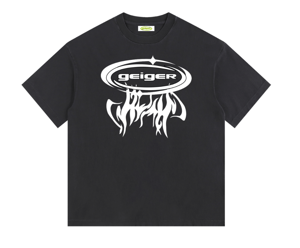 John Geiger "WHO THE HELL IS" T-SHIRT BLACK/WHITE