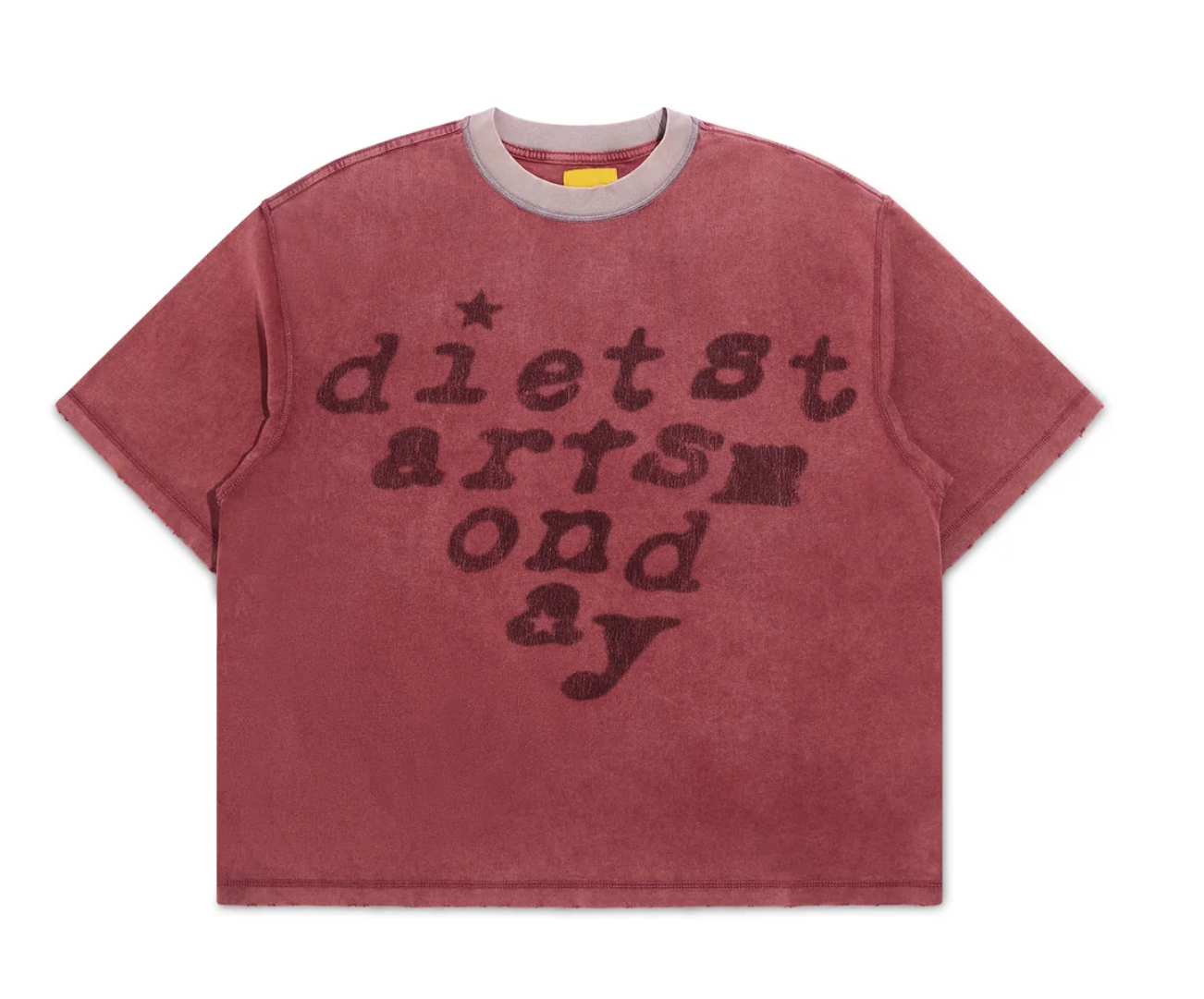 Diet Starts Monday Eye Test TDSM Ignition Tee-Antique Whiteee-Maroon