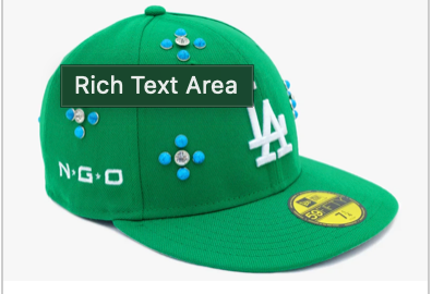 NGO Turquoise Stoned LA Hat