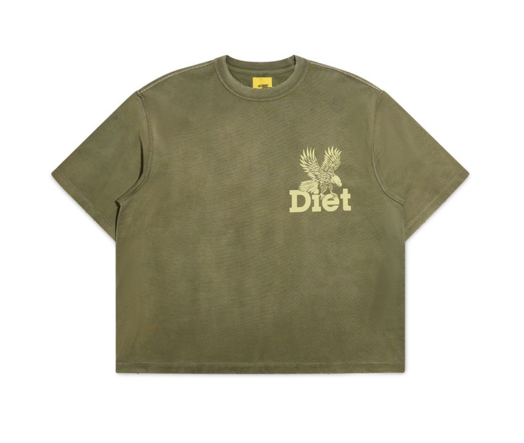 Diet Starts Monday Winged Eagle Tee-Washed