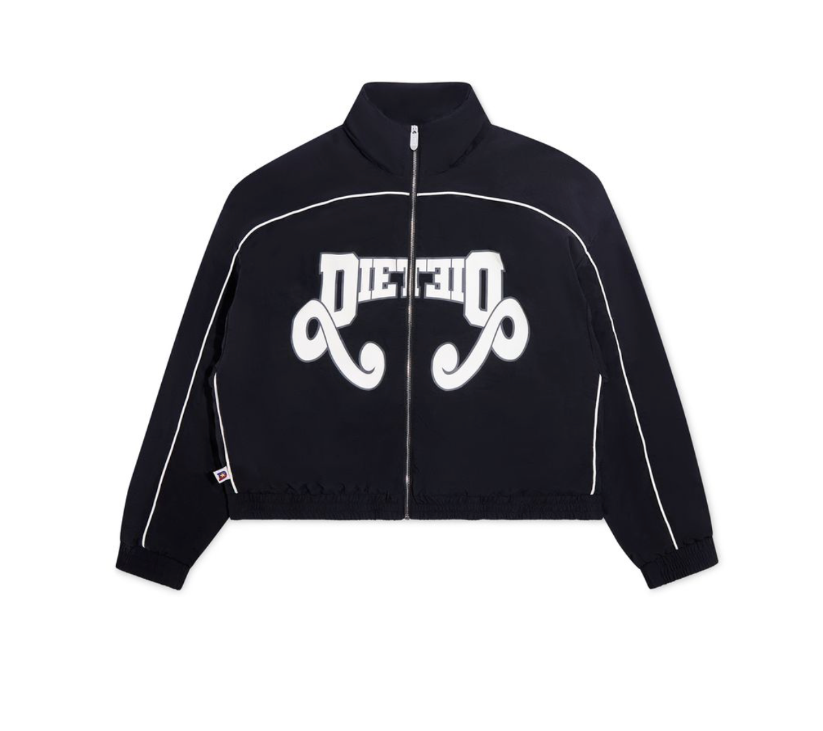Diet Starts Monday Reverso Nylon Zip Jacket-Black/Grey