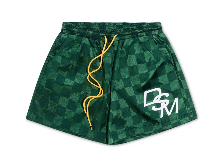 Diet Starts Monday Checkered Nylon Shorts