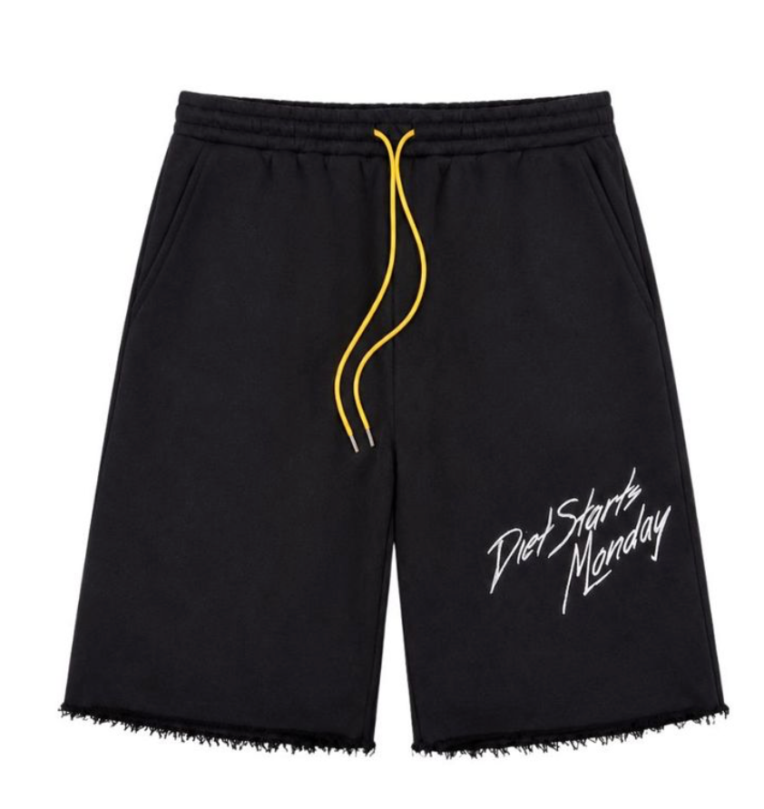 Diet Starts Monday Marker Sweatshorts-Black
