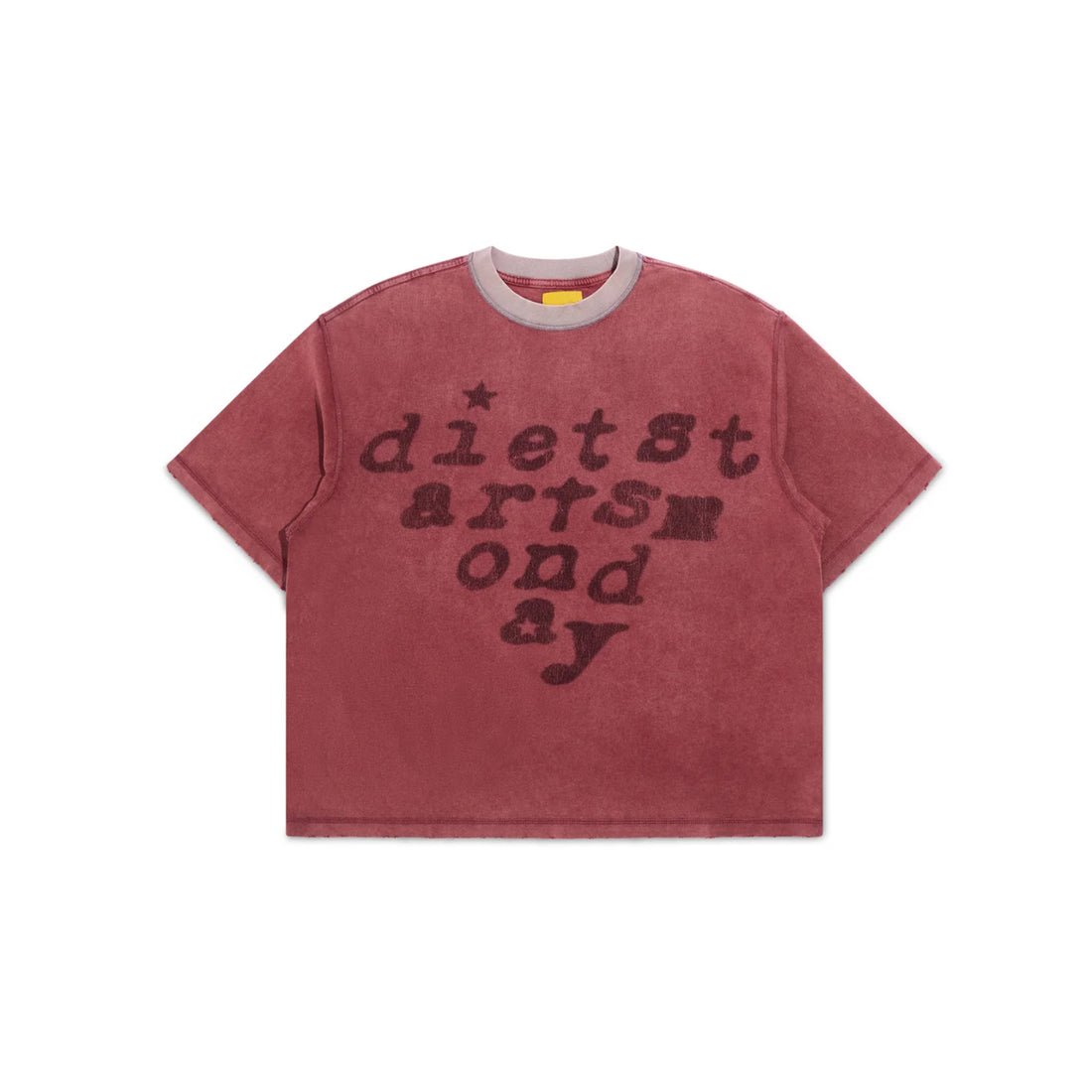 Diet Starts Monday Eye Test TDSM Ignition Tee-Antique Whiteee-Maroon