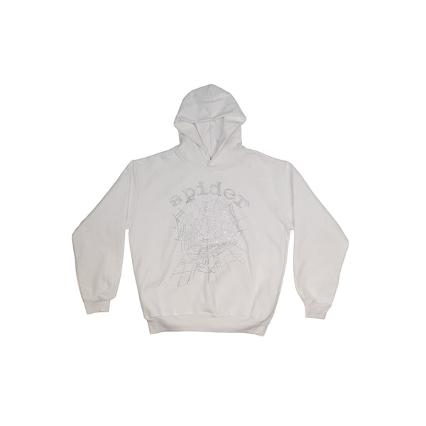 Sp5der OG Rhinestone Logo Hoodie