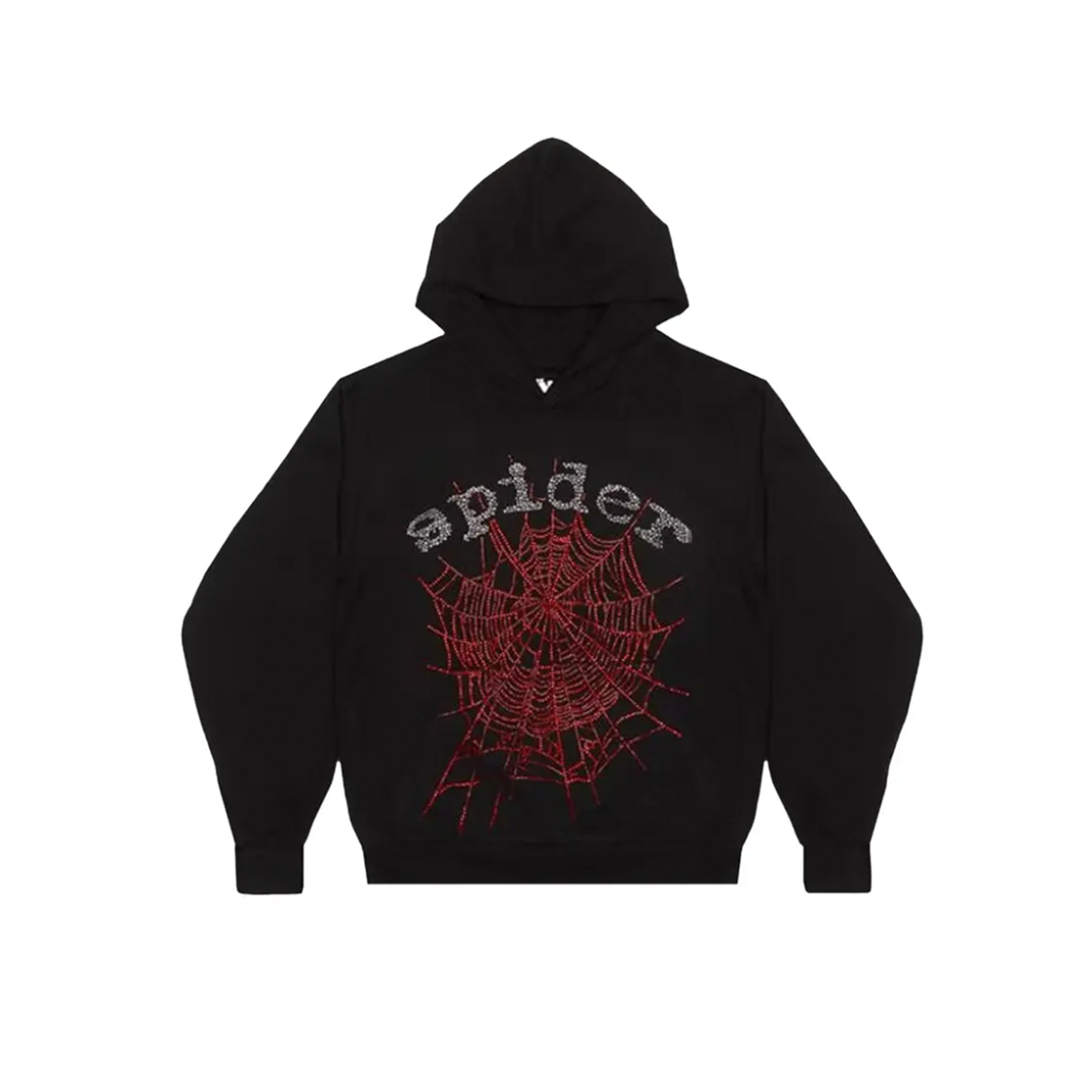Sp5der OG Rhinestone Logo Hoodie