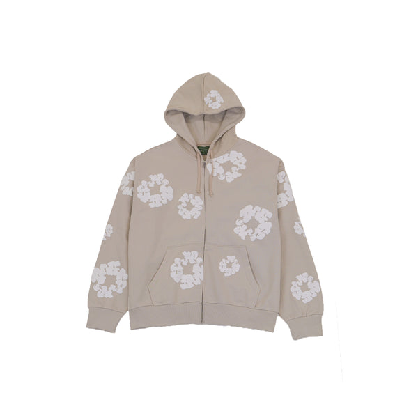 Cotton Wreath Zip Hoodie