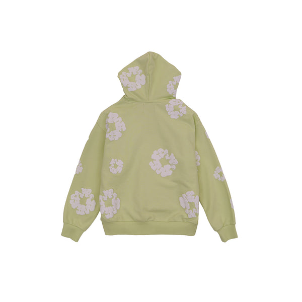 Cotton Wreath Zip Hoodie