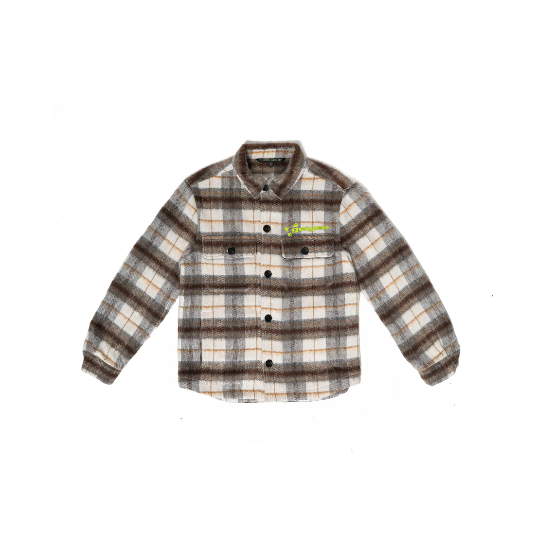 John Geiger "SZN 6 MOHAIR FLANNEL TAN/BROWN Regular price"