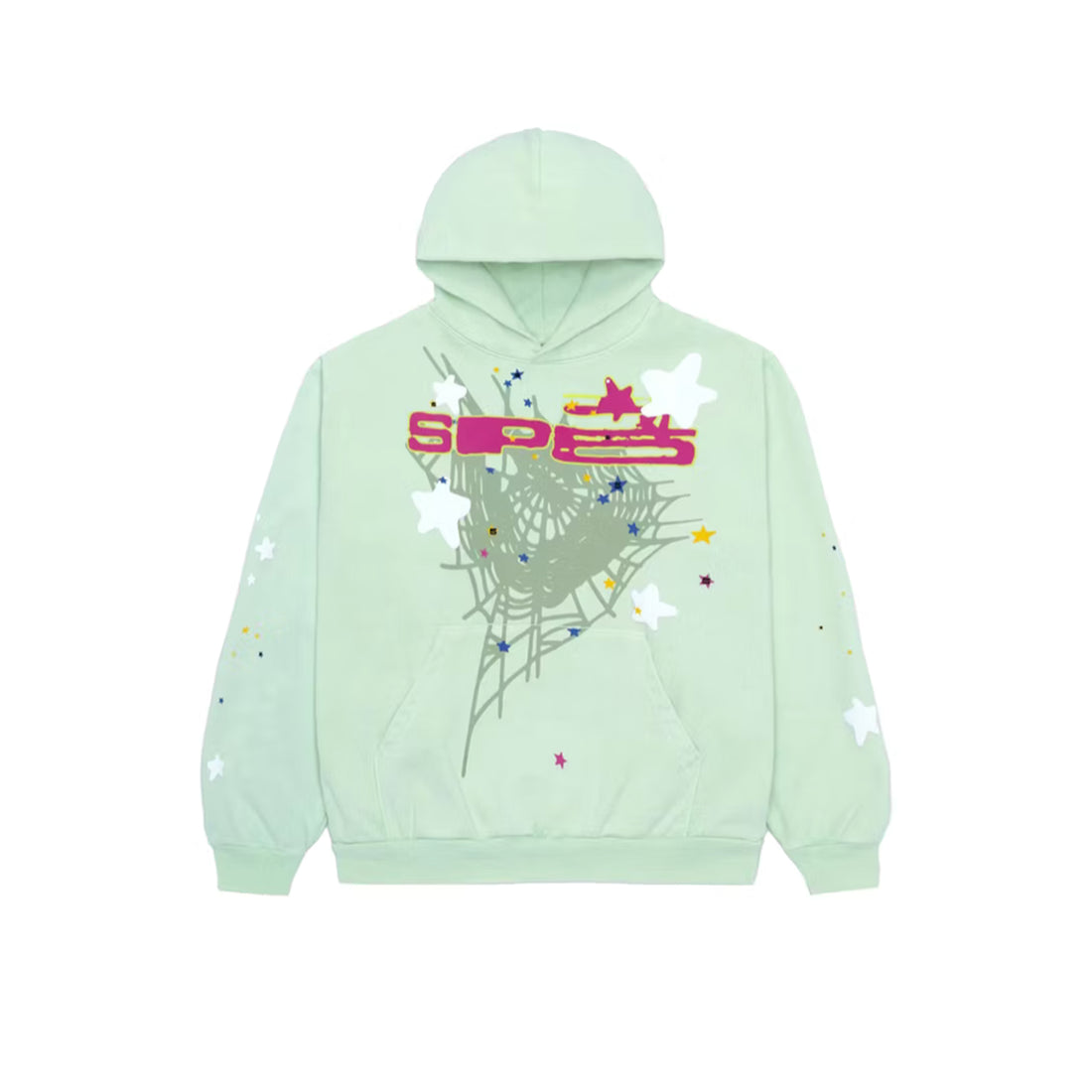 Sp5der SP5 Mint Hoodie