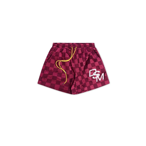 Diet Starts Monday Checkered Nylon Shorts